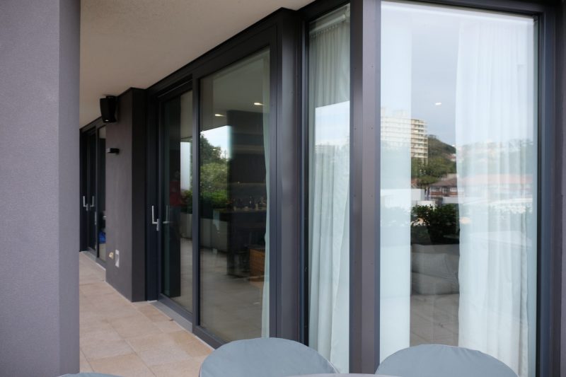 uPVC Smart Slide door and fixed windows with acoustic glass