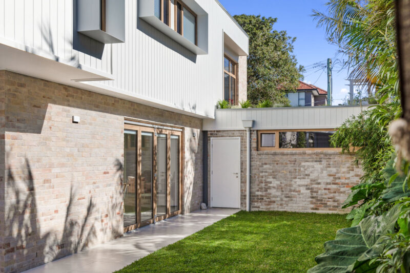 Exterior Garden view of side Yard with uPVC double galzed windows.